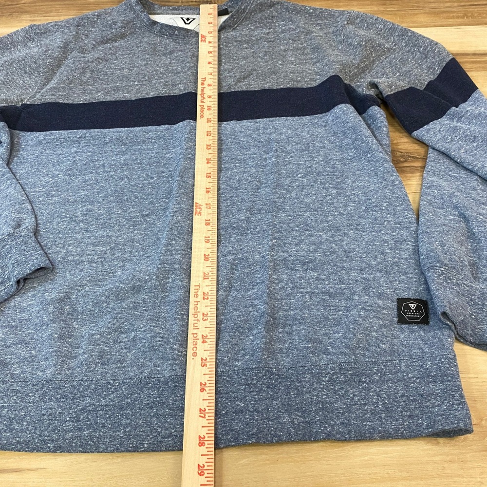 Vissla Sweatshirt Mens XL Surf Streetwear Cotton Blend Relaxed Blue Grey Casual - Picture 5 of 9
